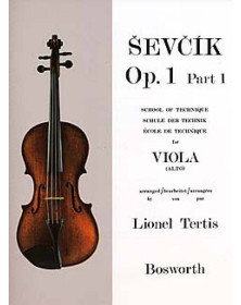 Études Opus 1 / Partie 1 - Alto - Sevcik - Editions Bosworth