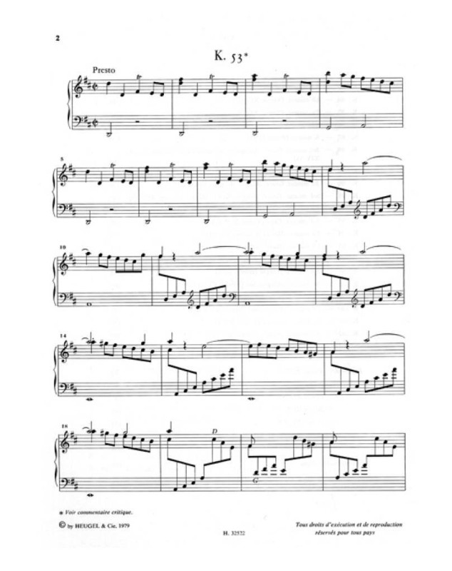 Domenico Scarlatti : Sonates Vol. 2 K53 à K103