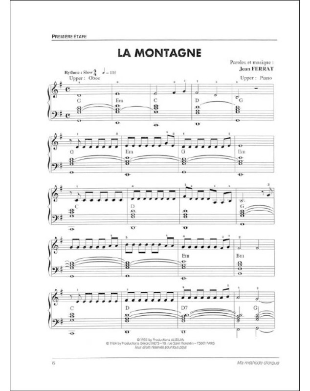 Ma méthode d'orgue et claviers électronique Vol. 2 - Delrieu - Editions Carisch