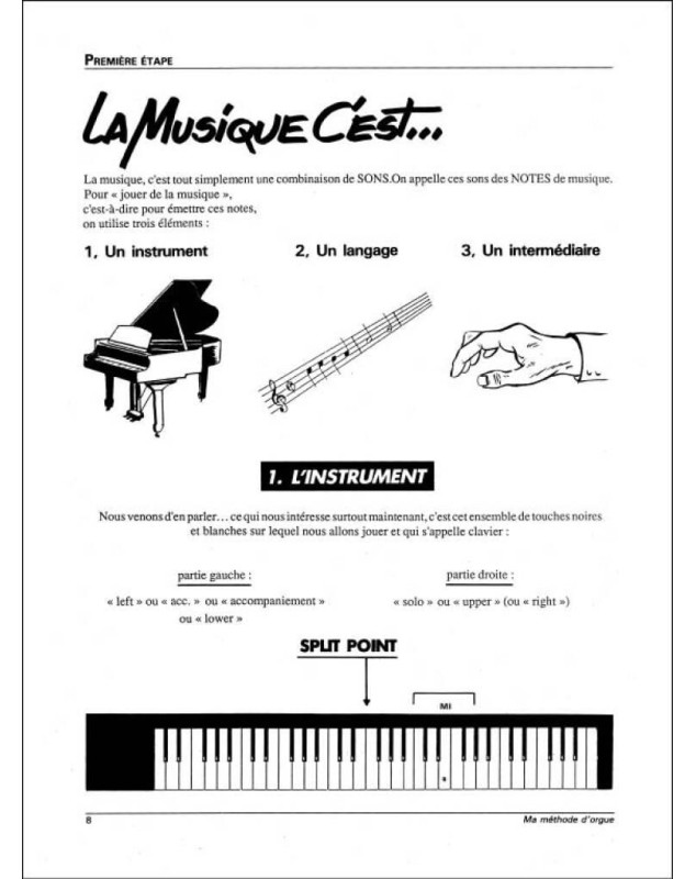 Ma Méthode d'orgue et claviers électroniques Vol. 1 - Delrieu - Editions Carisch