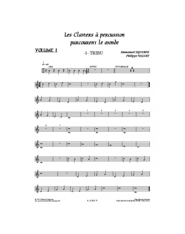 Les claviers à percussions parcourent le monde Vol. 1
