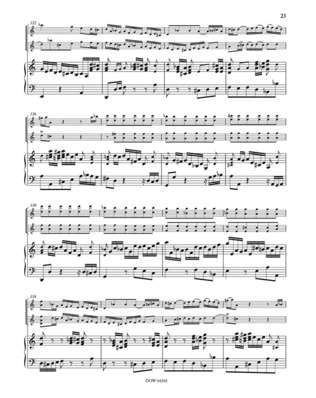 JS Bach : Concerto pour 2 Violons, cordes et BC BWV 1043 - Dowani