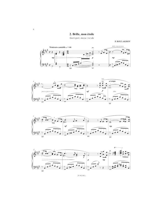 Romances Russes - Piano - Natalia Flament - Henry Lemoine