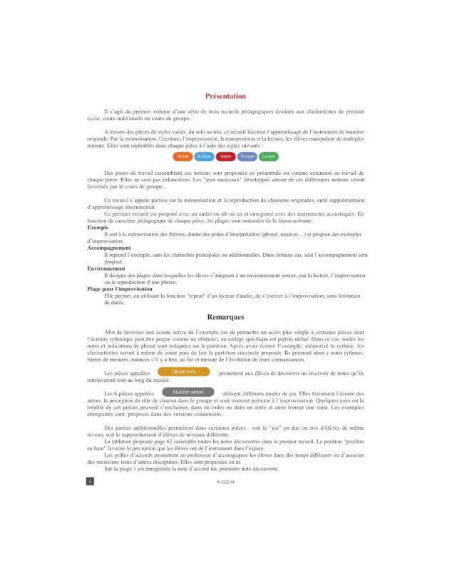 Le Voyage de Lustucru - Clarinette - Editions Robert Martin