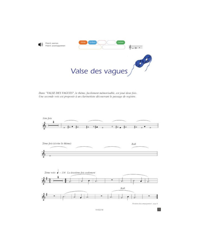 Le Voyage de Lustucru - Clarinette - Editions Robert Martin