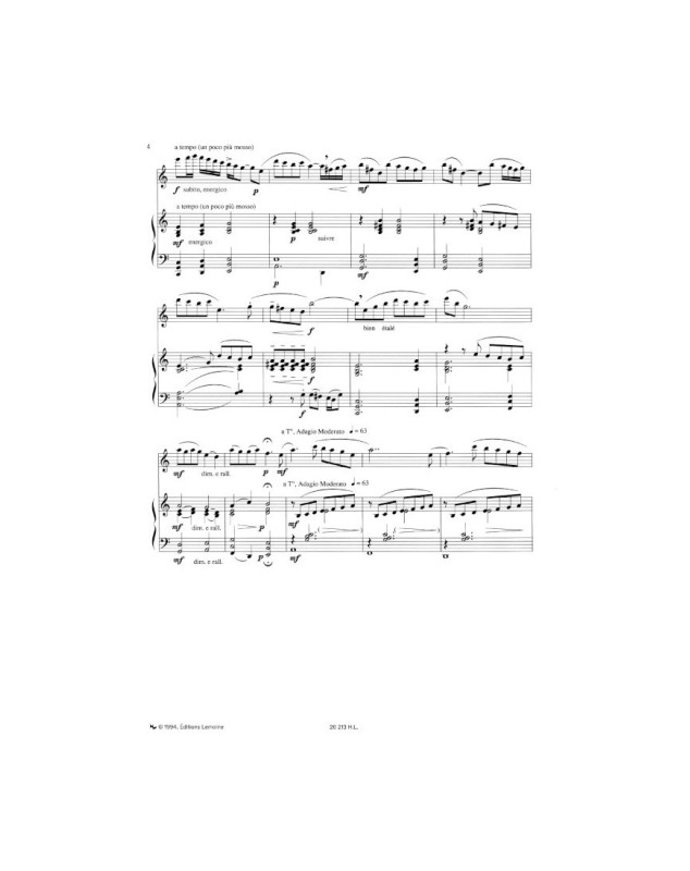 Soleil D'Hiver - Flute et Piano - Alain Crépin - Henry Lemoine