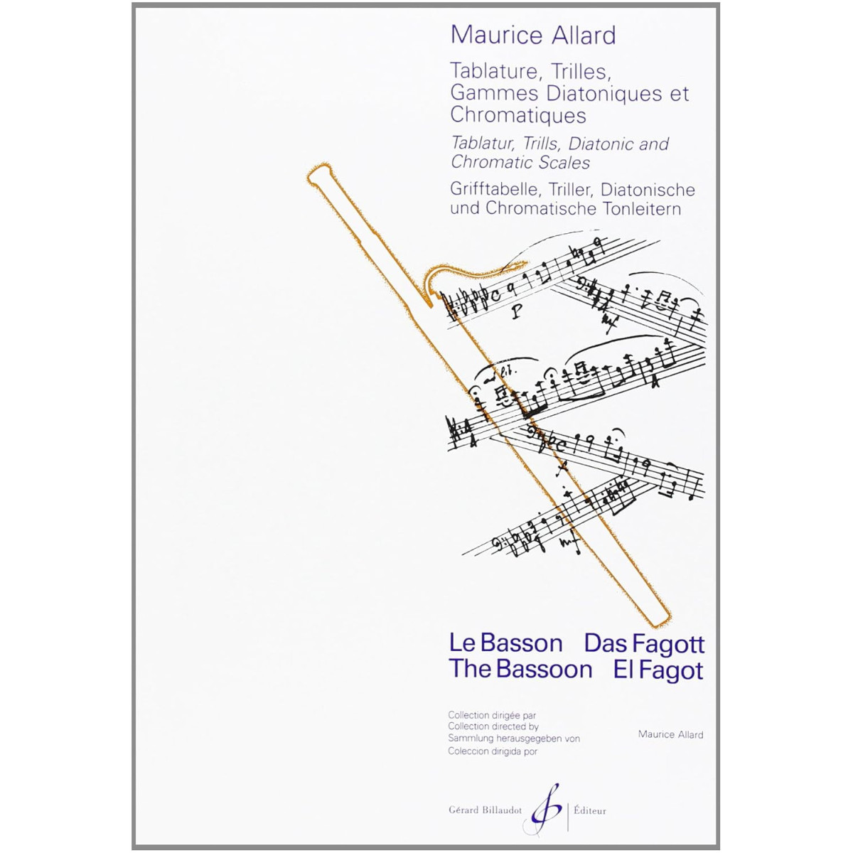 Tablature, Trilles, Gammes - Basson - Maurice Allard - Billaudot