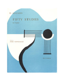 (50) Fifty Studies - Guitare - Dionisio Aguado - Editions Ricordi