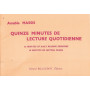 15 minutes de lecture quotidienne - Amable Massis - Gérard Billaudot