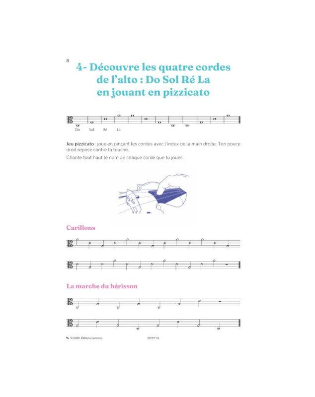 La Méthode d'alto pour les débutants, Vol.1 - Caroline Simonot