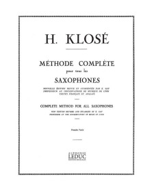 Méthode de Saxophone Vol. 1 - Klosé - Editions Alphonse Leduc