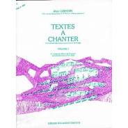 Textes à chanter Vol. 3 - Alain Grimoin - Editions Gérard Billaudot