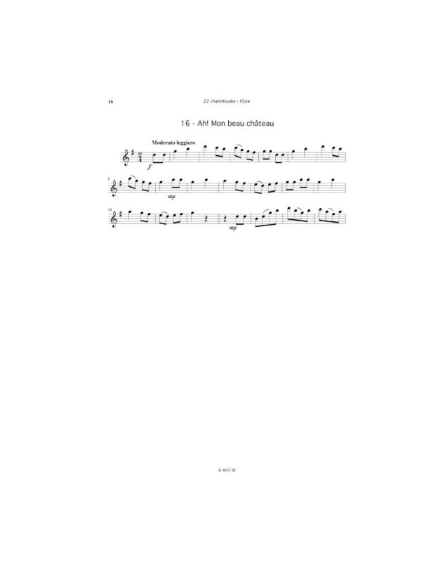 Pascal Proust : 22 Chantetudes pour Flûte