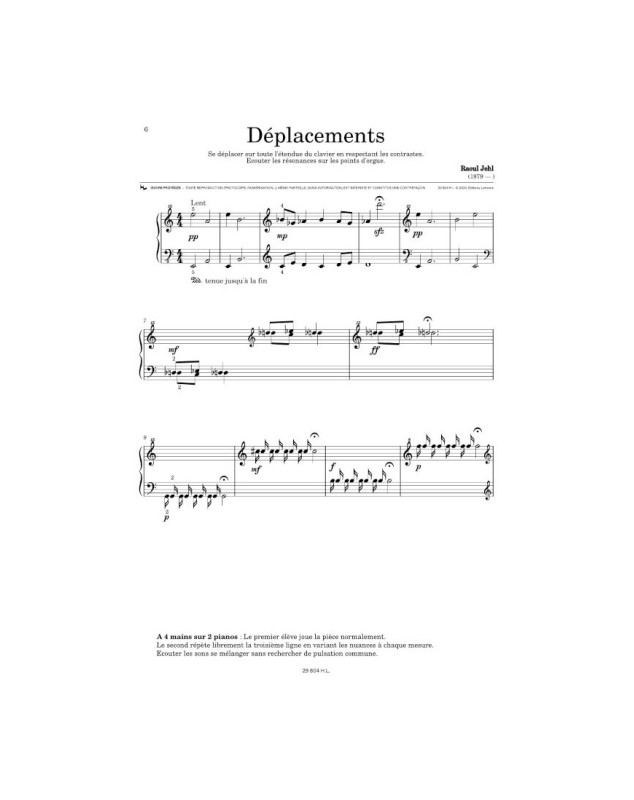 Dodécathlon Pianolympique - Raoul Jehl - Editions Henry Lemoine