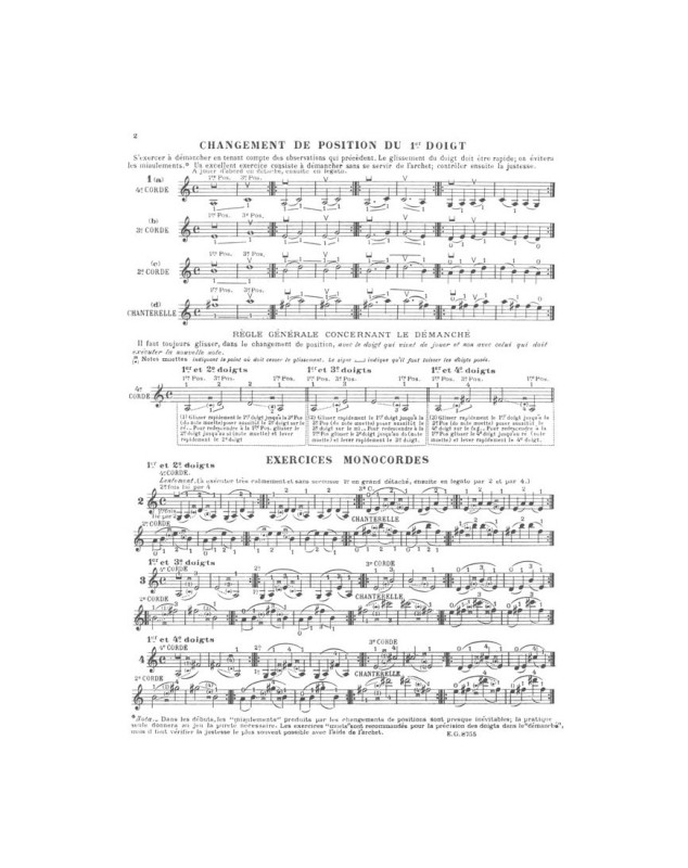 L'Art du démanché - Violon - Raoul Daniel - Editions Combre