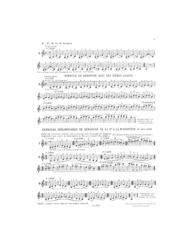 L'Art du démanché - Violon - Raoul Daniel - Editions Combre