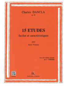 15 Etudes faciles Op.68 - 2 Violons - Dancla - Editions Combre