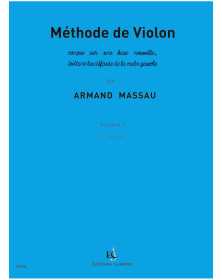 Méthode de violon Vol.1 (3e position) - Armand Massau - Combre