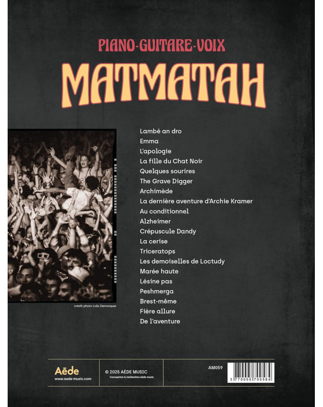 MATMATAH - 30 ans / 20 titres - Partition - Aede Music