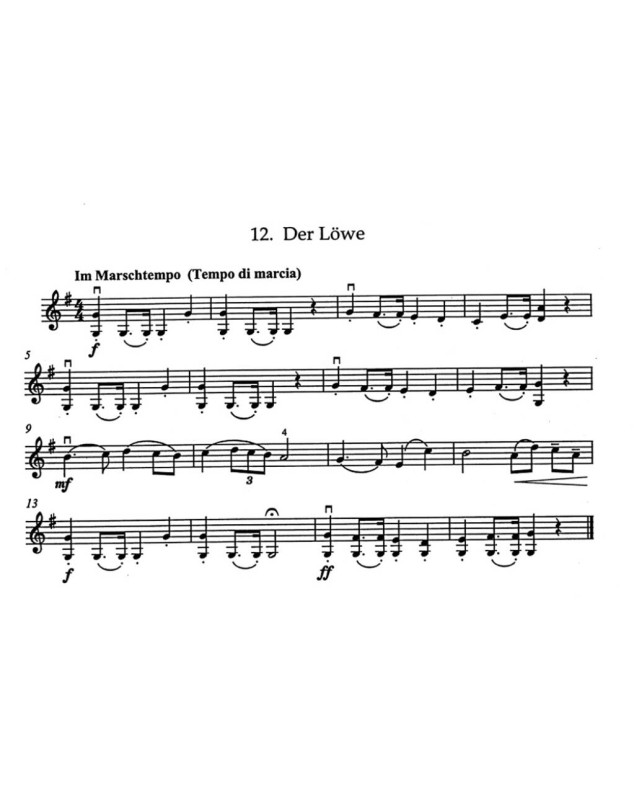 At the Zoo - Violon et Piano - Editions Barenreiter