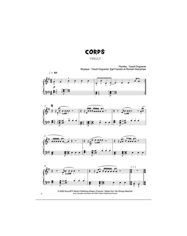 Piano Solo Vol. 5 - Recueil de Partitions - Capte Note Editions