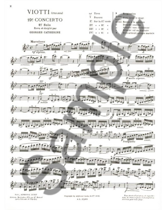 1er solo du Concerto n° 19 - Violon et Piano - Viotti