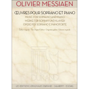 Œuvres pour soprano et piano - Olivier Messiaen - Editions Durand