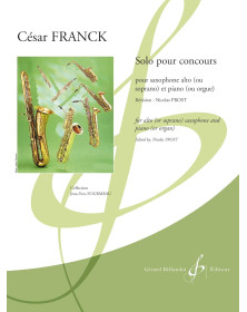Solo pour Concours - Saxophone Alto - César Franck