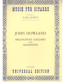 Melancholy Galliard and Allemande - Guitare - John Dowland