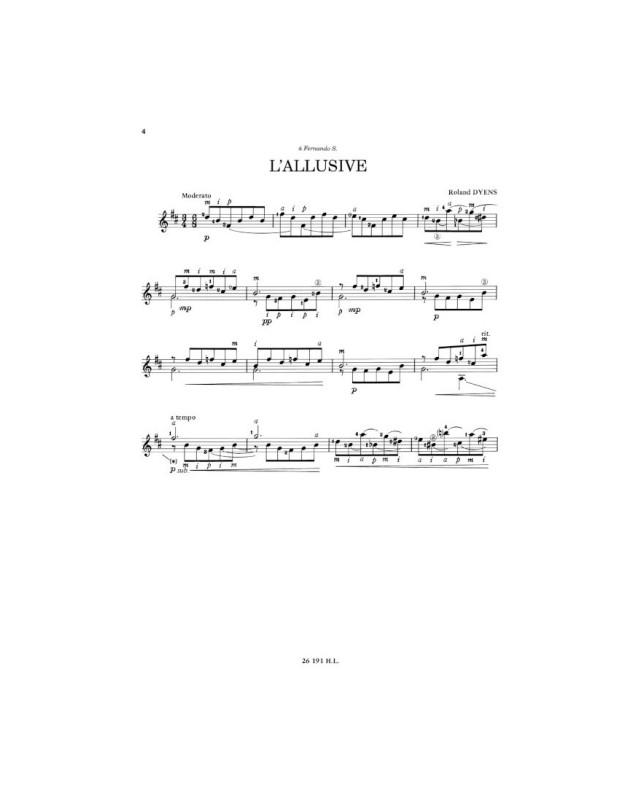Muguet et L'Allusive - Guitare - Roland Dyens