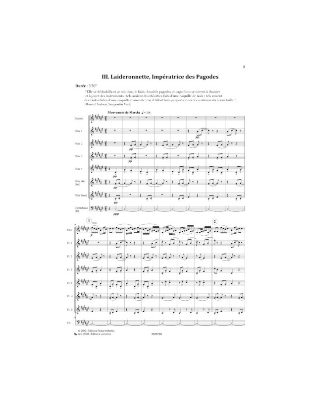 Ma Mère L'Oye - Maurice Ravel - Ensemble de Flûtes