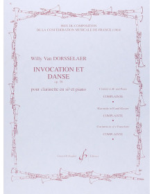 Invocation Et Danse - Willy van Dorsselaer - Clarinette - Partition