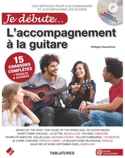 Je débute l'accompagnement à la guitare + CD - Hit Diffusion