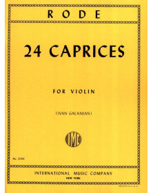 24 Caprices - Violon - Pierre Rode - Révision Galamian - IMC