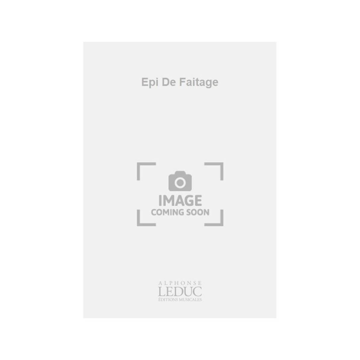 Epi De Faitage - Jean-Marie Pallen - Guitare