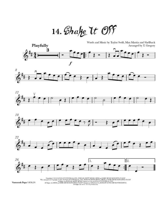 Vamoosh Pops : Violon - Thomas Gregory
