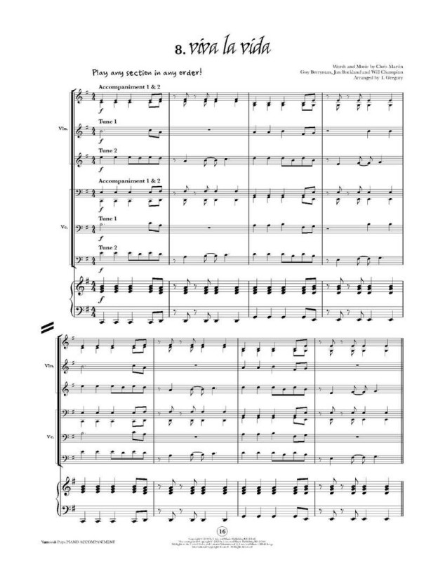 Vamoosh Pops : Accompagnements Piano