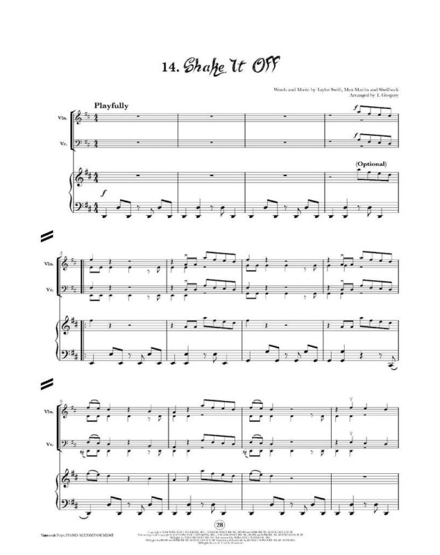 Vamoosh Pops : Accompagnements Piano