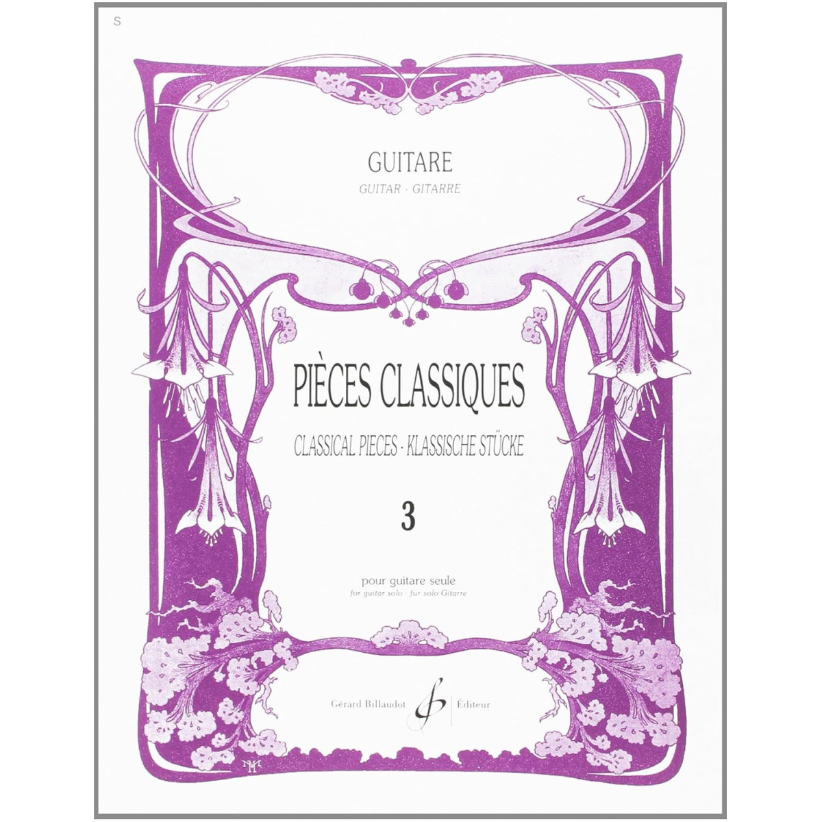 Pièces classiques Vol. 3 - Guitare - Editions Billaudot
