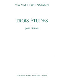 Trois (3) Etudes - Vagh Weinmann