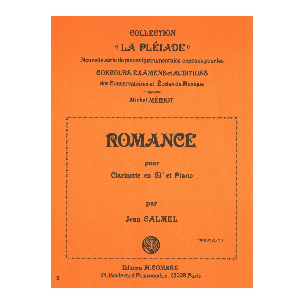 Romance - Jean Calmel - Clarinette et Piano