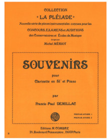 Souvenirs - Francis-Paul Demillac  - Clarinette et Piano