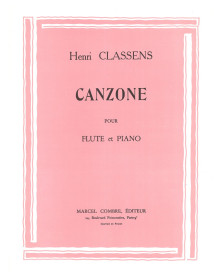 Canzone - Henri Classens - Flûte et Piano - Editions Combre