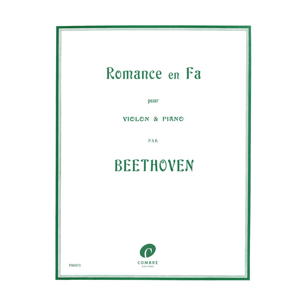 Romance en fa Op.50 - Ludwig van Beethoven - Violon et Piano