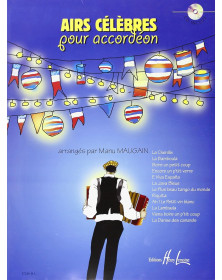 Airs Célèbres pour Accordéon - Manu Maugain - Editions Henry Lemoine
