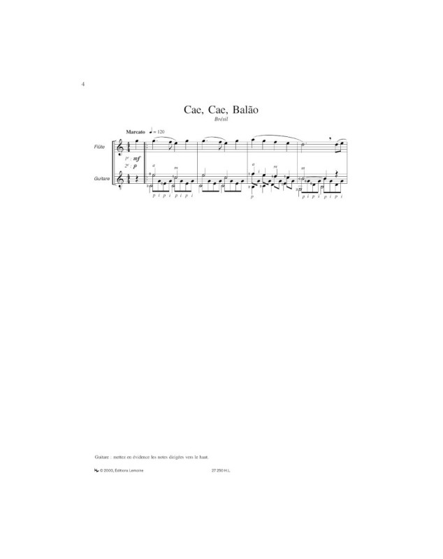 Chansons et Danses d'Amérique Latine Vol. A - Flute et Guitare