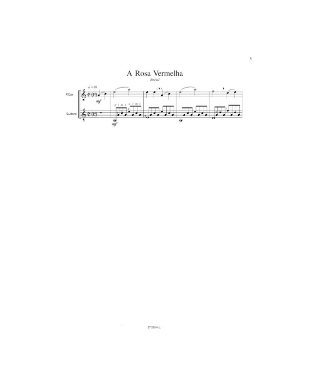 Chansons et Danses d'Amérique Latine Vol. A - Flute et Guitare