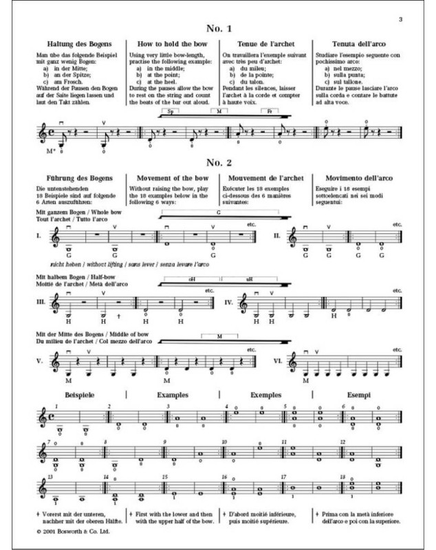 Sevcik : Études Opus 2 / Partie 1 - Violon
