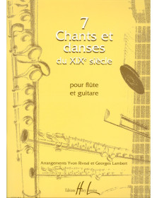 7 Chants et danses du XIXème - Flute et Guitare - Henry Lemoine