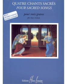 Quatre (4) Chants sacrés - Voix Graves et Piano - Jacqueline Bonnardot